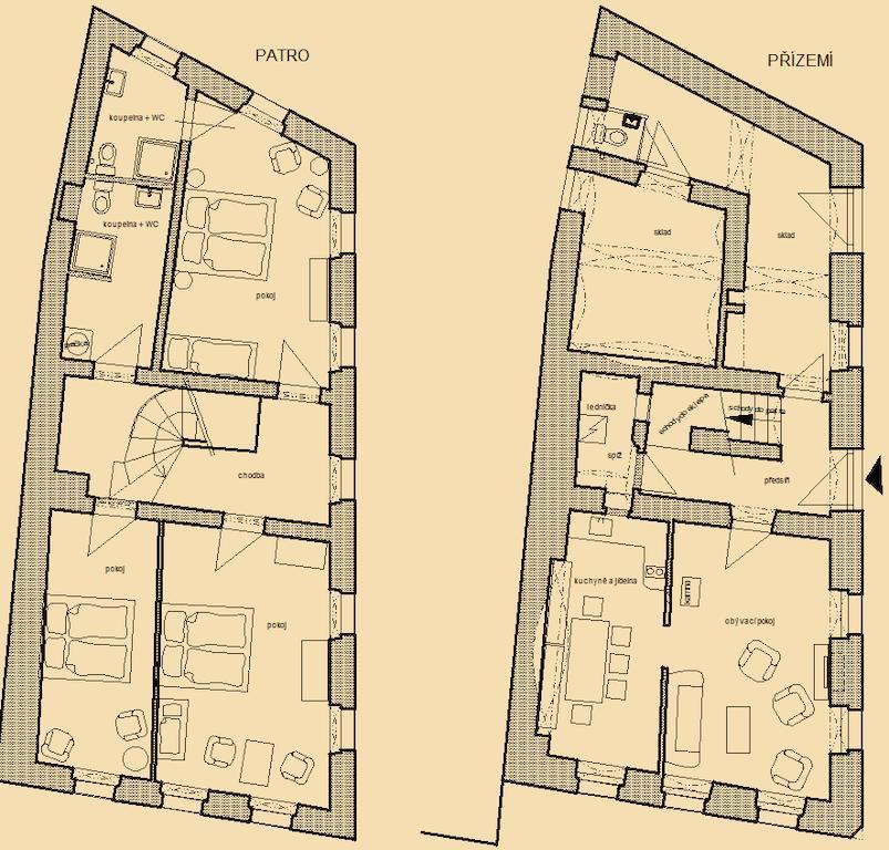 Mestansky Dum Villa Rožmberk nad Vltavou Стая снимка